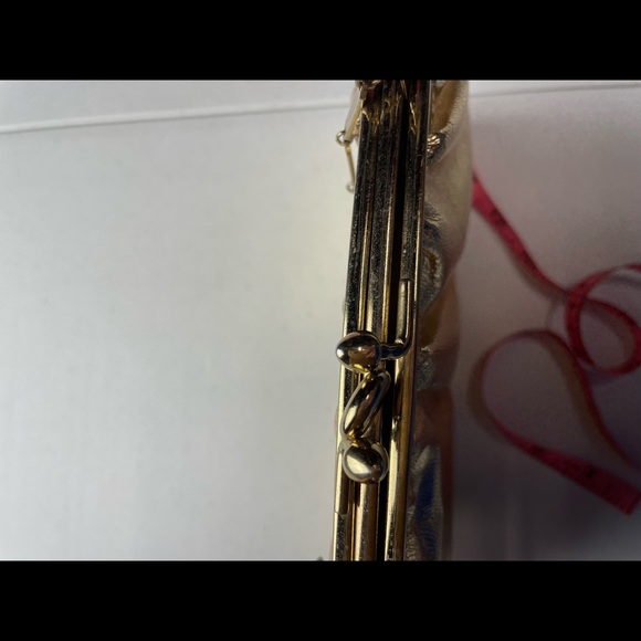 Vintage HL Harry Levine Gold Evening Purse Handbag - Picture 5 of 7